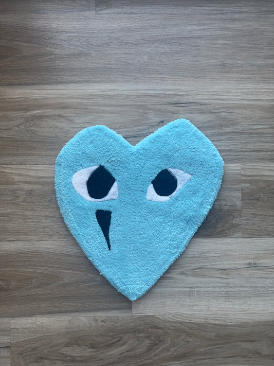 BLUE HEART RUG